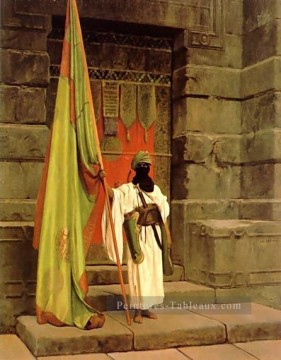 Le porte étendard Arabe Jean Léon Gérôme Peinture à l'huile